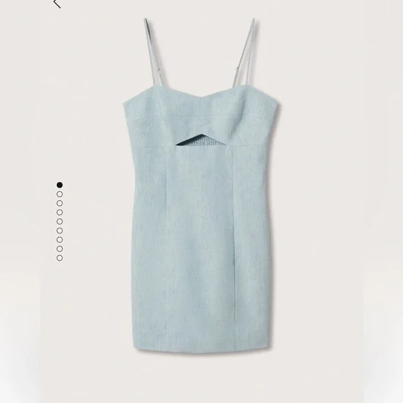 Mango Cut Out Linen Blend Dress - Picture 4 of 11